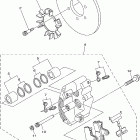 GRIZZLY-YFM660FP Задний суппорт тормозной