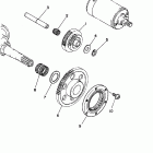 WARRIOR-YFM350XPC/YFM350XP Муфта стартера