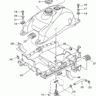 GRIZZLY-YFM660FP Топливный бак