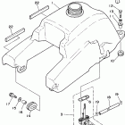 WARRIOR-YFM350XPC/YFM350XP Топливный бак