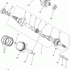 Kodiak Automatic  4x4 Hunter Коленчатый вал и Поршень