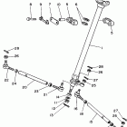 WARRIOR-YFM350XPC/YFM350XP Рулевое управление