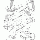 Grizzly 660 Metallic Silver Передняя подвеска колес