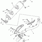 YFM660RNC/YFM660RN Выхлопная система