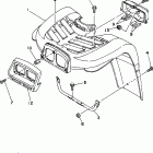 TIMBERWOLF - YFB250UK Front fender 1