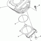 TIMBERWOLF 4WD  - YFB250FWK Цилиндр
