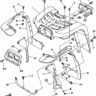 TIMBERWOLF 4WD  - YFB250FWK Переднее крыло