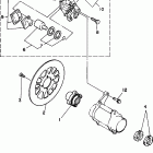YFM350XJ_M/YFM350XJ Задний суппорт тормозной