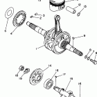 YFM350FWBJ Коленчатый вал и Поршень