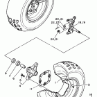 YFZ350J_MN/YFZ350J Переднее колесо