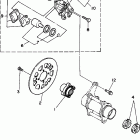 YFZ350J_MN/YFZ350J Задний суппорт тормозной