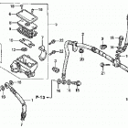 TRX450FE Главный тормозной цилиндр - передний