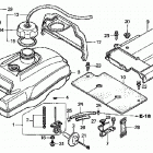TRX450FE Топливный бак
