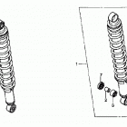 TRX450FE Задний амортизатор