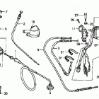 TRX250TE Handle levers @ switches  @ cables ('02-'04)