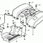 TRX250TE Rear fender (te '02-'04)