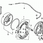 TRX450FE Задний тормоз