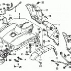 TRX500FA Front fender (trx500fa'01-'04 / fga'04)
