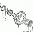 TRX450FE Переднее колесо