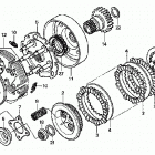 TRX450FE Сцепление