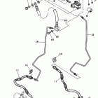 YFZ 350 Главный тормозной цилиндр,передний