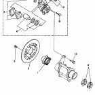YFZ 350 Задний суппорт тормозной