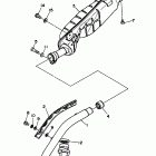 YFM 350FWG Выхлопная система