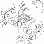 YFM400FWG Заднее крыло