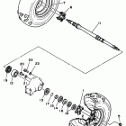 YFM 350FWG Заднее колесо
