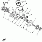 YFZ 350 Коленчатый вал и Поршень