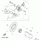 YFZ 350 Задний суппорт тормозной
