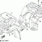 TIMBERWOLF 2WD YFB250D Emblem-label 1