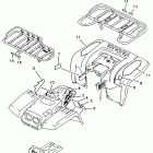 BIG BEAR 4WD YFM350FWB Emblem - label