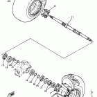 YFM 250 Заднее колесо