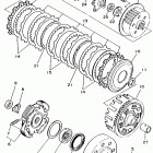 BIG BEAR 4WD YFM350FWB Сцепление
