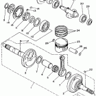 BIG BEAR 4WD YFM350FWB Коленвал,поршни