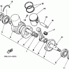 YFZ 350 Коленчатый вал и Поршень