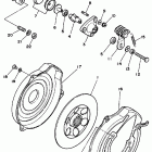 BIG BEAR 4WD YFM350FWW Задний суппорт тормозной