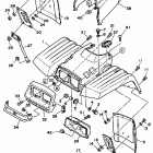 BIG BEAR 4WD YFM350FWW Переднее крыло