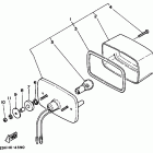 BIG BEAR 4WD YFM350FWW Фонарь задний