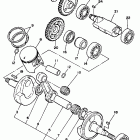 YFS 200 Коленчатый вал и Поршень