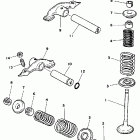 YFM 100DX Клапана