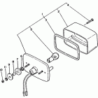 YFM 225 Фонарь задний