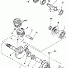 YFM 100DX Коленчатый вал и Поршень