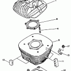 BLASTER YFS200U Головка цилиндра