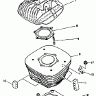 YFS 200 Головка цилиндра