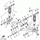 YFM 350ER Передняя подвеска колес