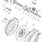 BIG BEAR 4WD YFM350FWU Задний суппорт тормозной