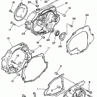 YFM 100DX Крышка картера двигателя