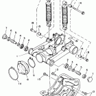 YFM 225 Подвеска задние амортизаторы